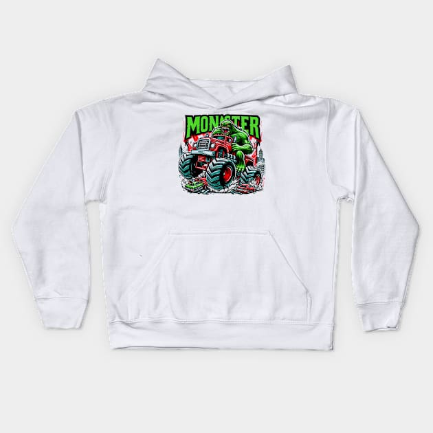 Monster Jam Truck Kids Hoodie by T-shirt US